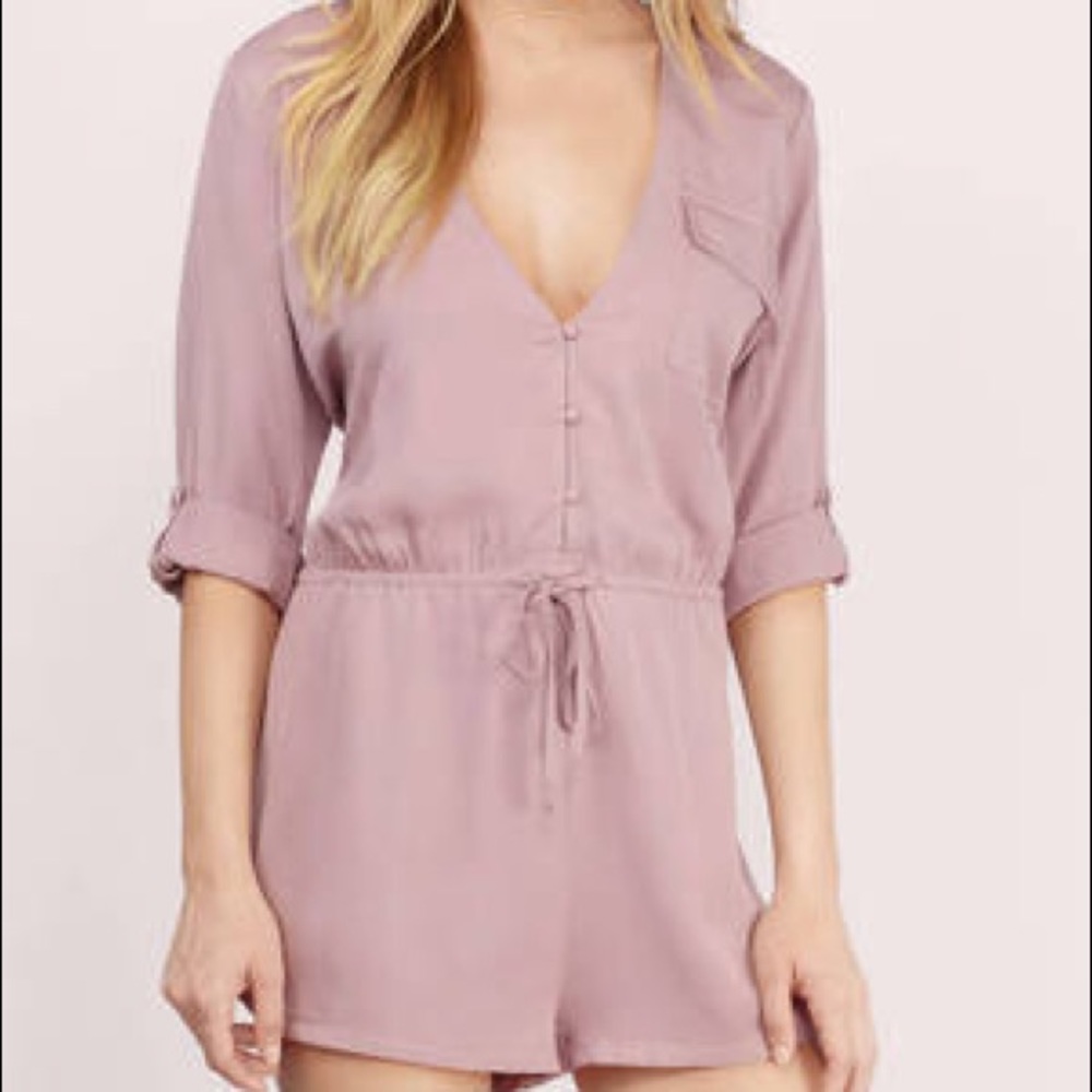 Tobi: Blousy Romper Mauve